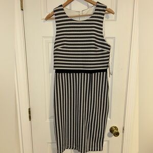 Bisou Bisou Monochrome Patterned Dress